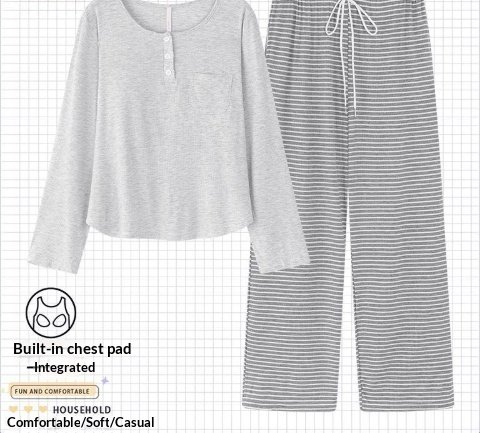 Women's Two-piece Long-sleeve Pajamas - Image 2