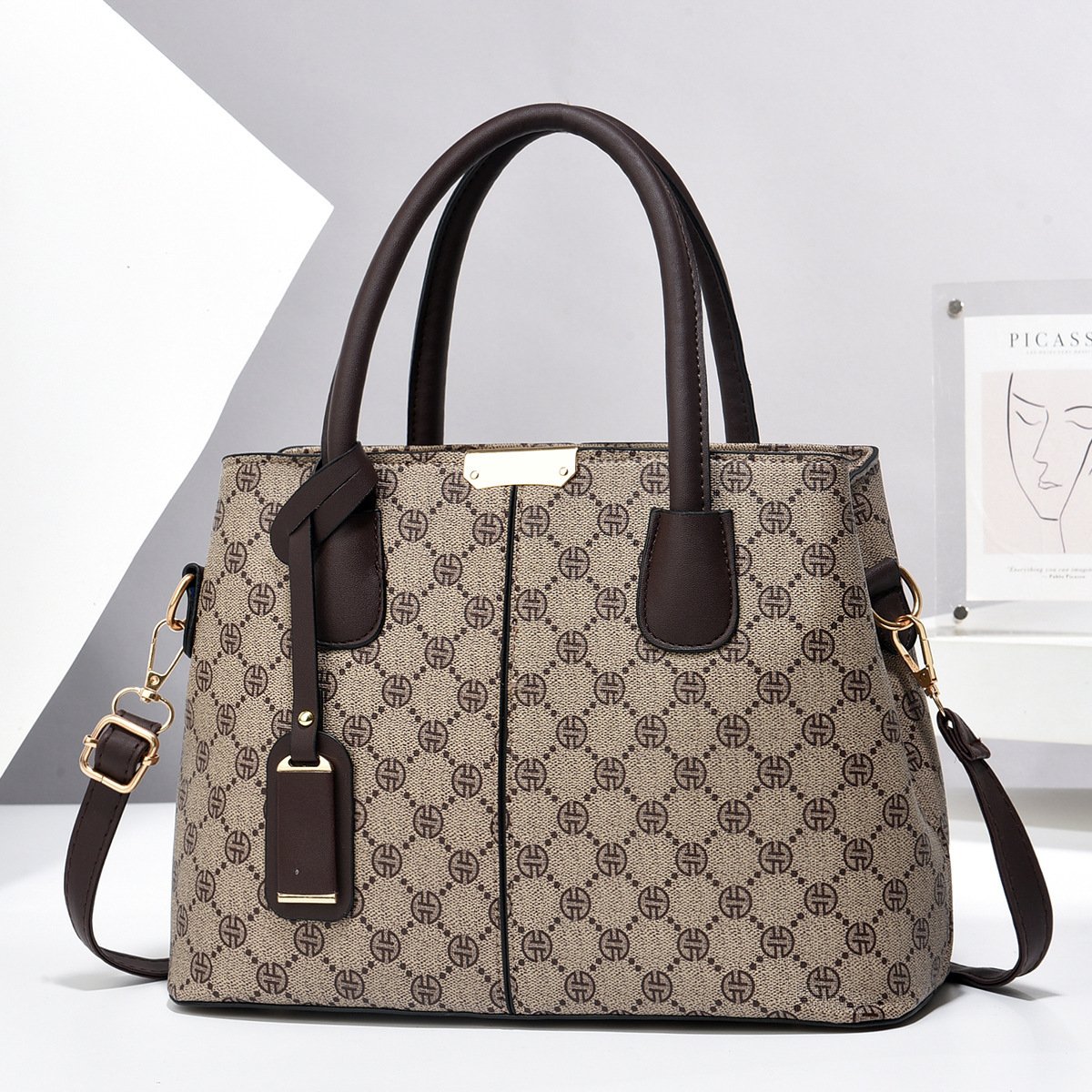 Women PU Leather Handbags Ladies Large Capacity Tote Bag Female Square Shoulder Bags New Fashion Crossbody Bags - Image 7