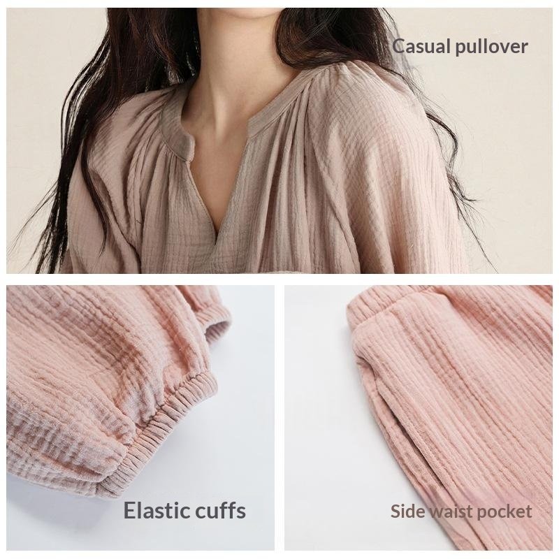 Womens Long-sleeve Top And Pants Set - Image 5