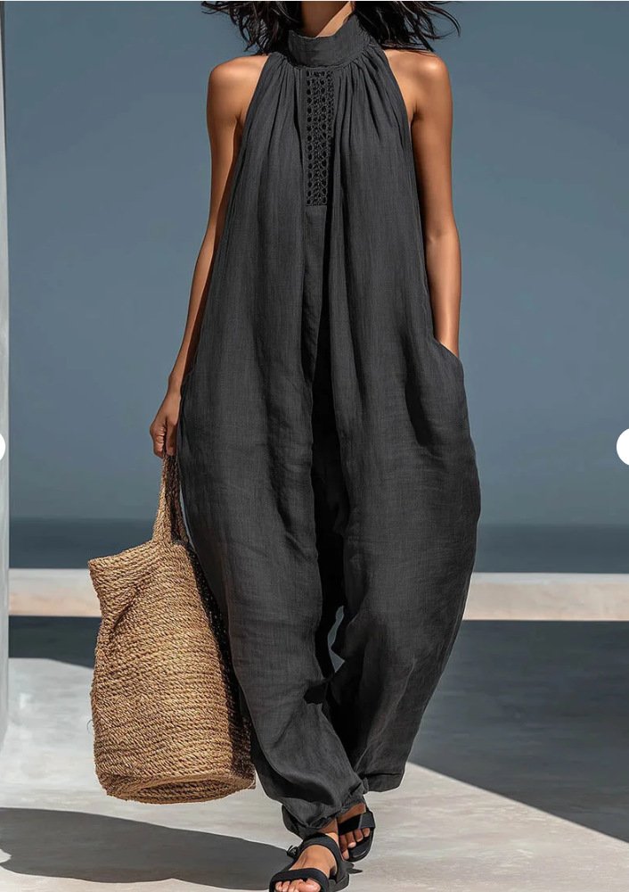 Women's Sleeveless Casual Loose Jumpsuit - Image 8