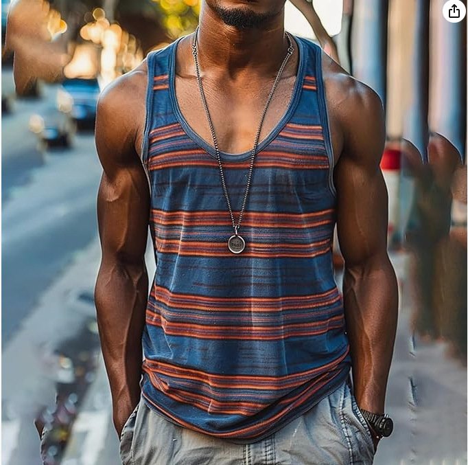 Printed Design Tank Top - Image 4