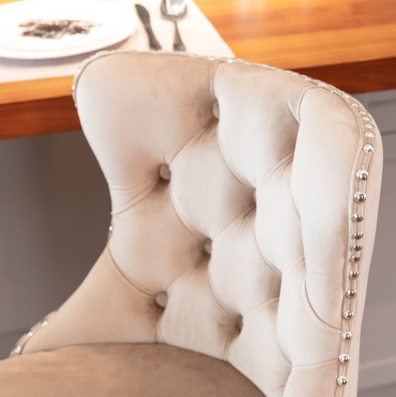 2-piece Set Of Rotating Velvet Bar Stools - Image 6