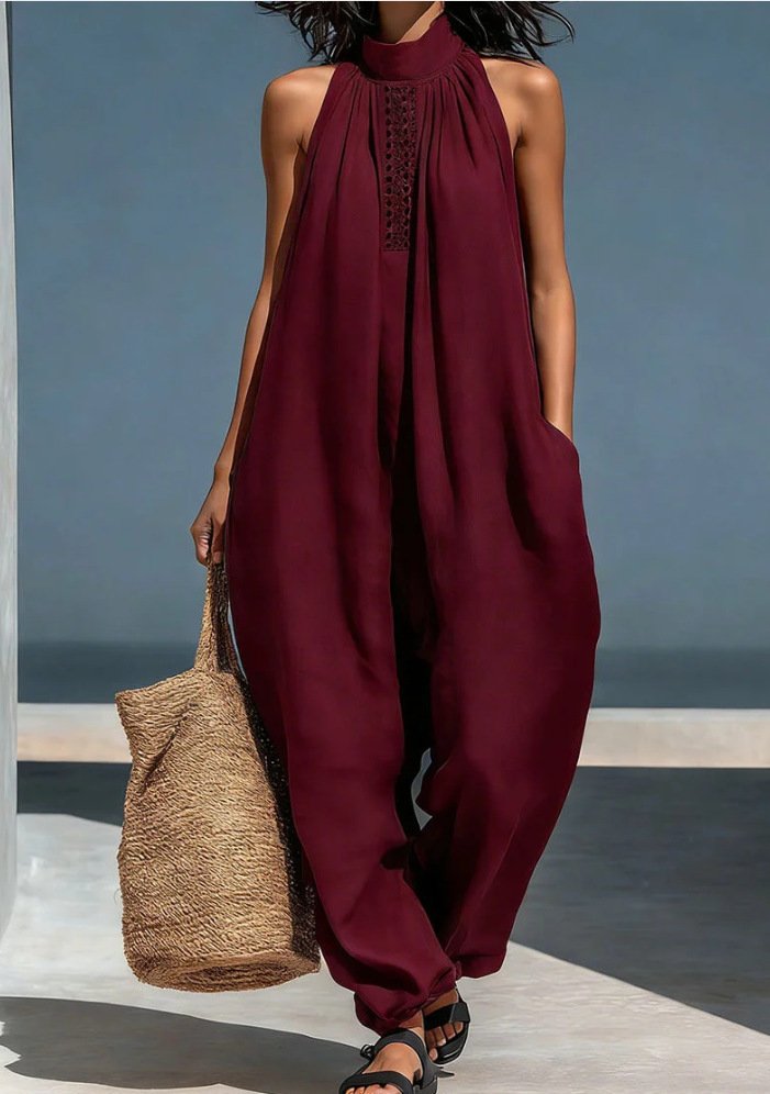 Women's Sleeveless Casual Loose Jumpsuit - Image 5