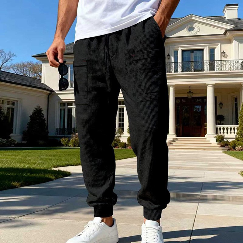 Mens Loose-fit Casual Breathable Pants - Image 8