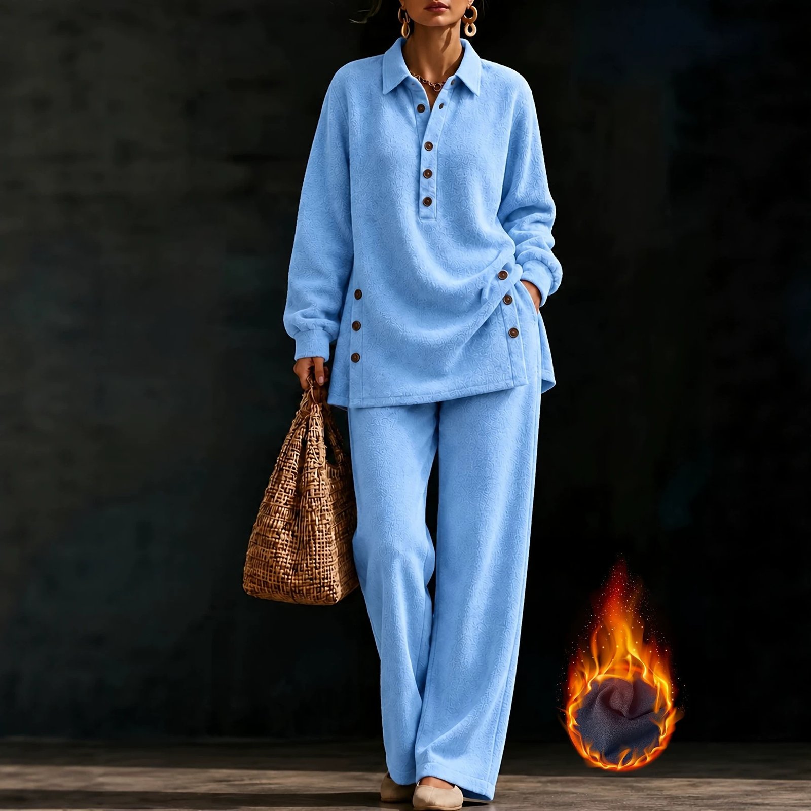 Casual Two-Piece Loungewear Set - Image 2