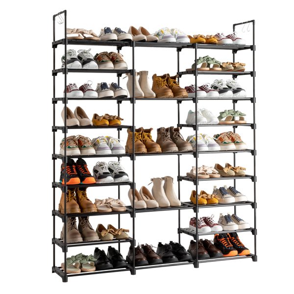3 Rows And 9 Layers With Hooks Can Hold 50 Pairs Of Shoe Racks - Image 9
