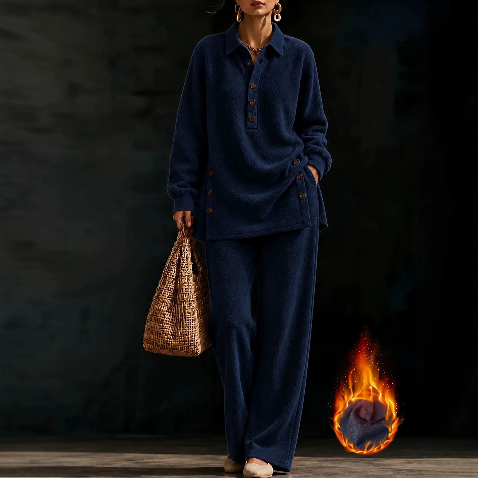 Casual Two-Piece Loungewear Set