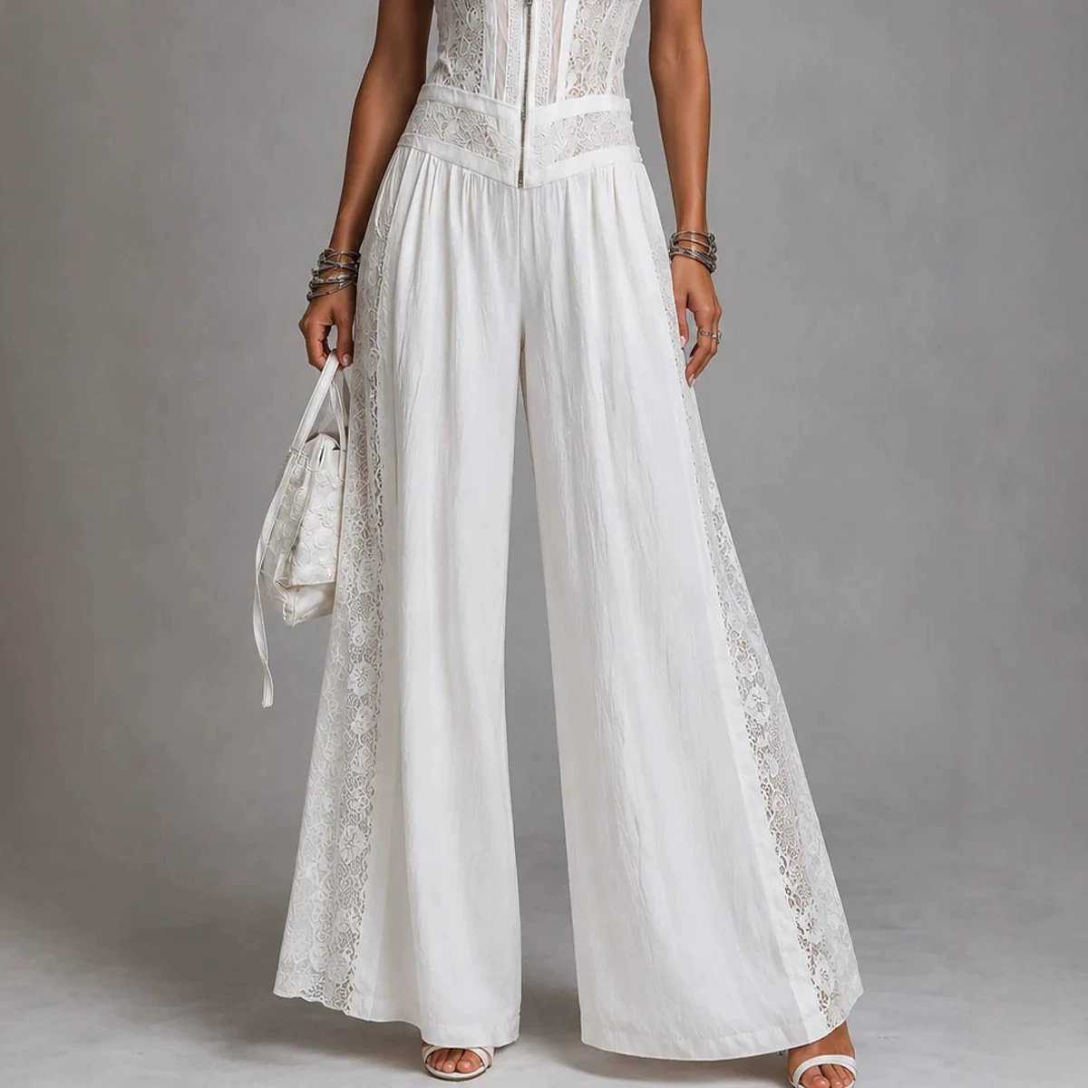 Wide-leg Jumpsuit With Side Cutouts - Image 4
