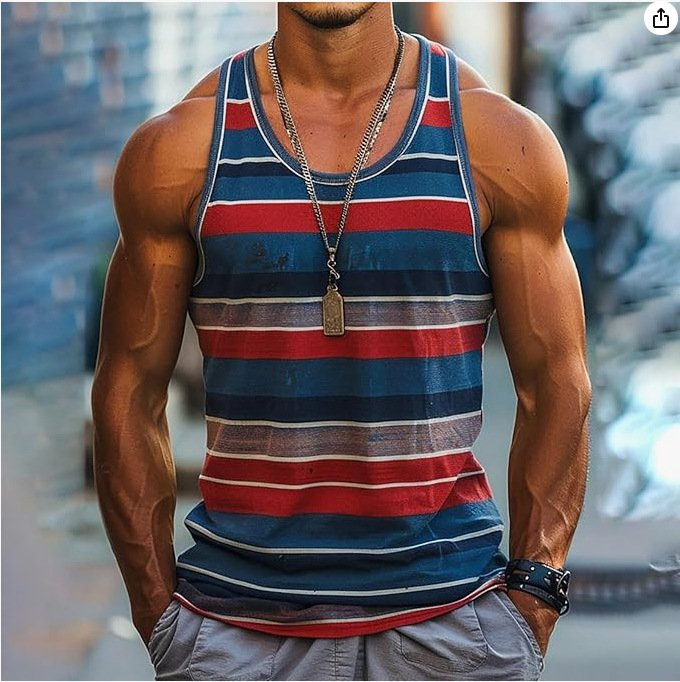Printed Design Tank Top - Image 10