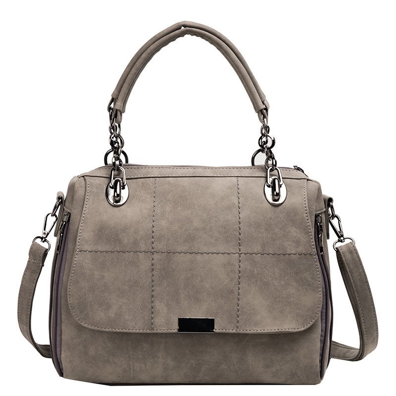 Matte Women Scrub Female Shoulder Bags Large Capacity Matcha Green PU Leather Lady Totes Boston Bag for Travel Hand Bags - Image 2