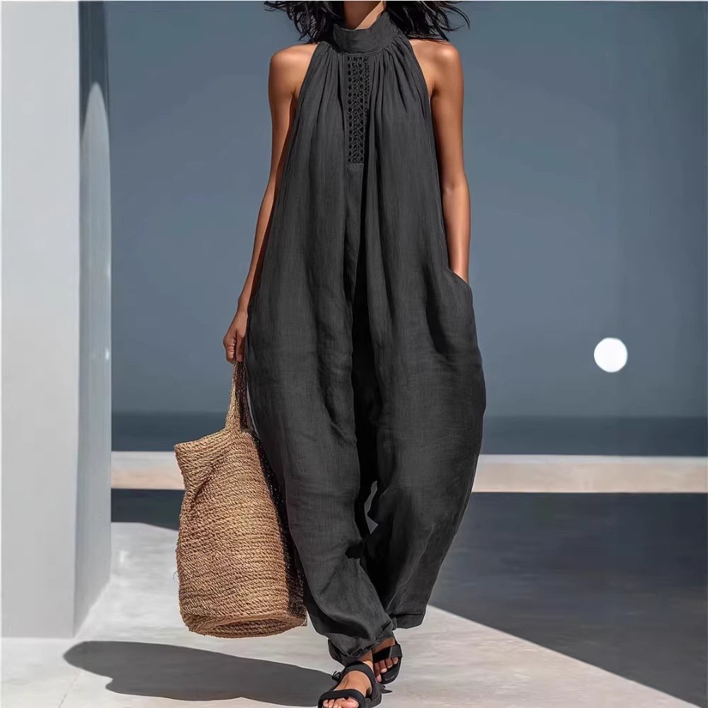 Women's Sleeveless Casual Loose Jumpsuit - Image 10