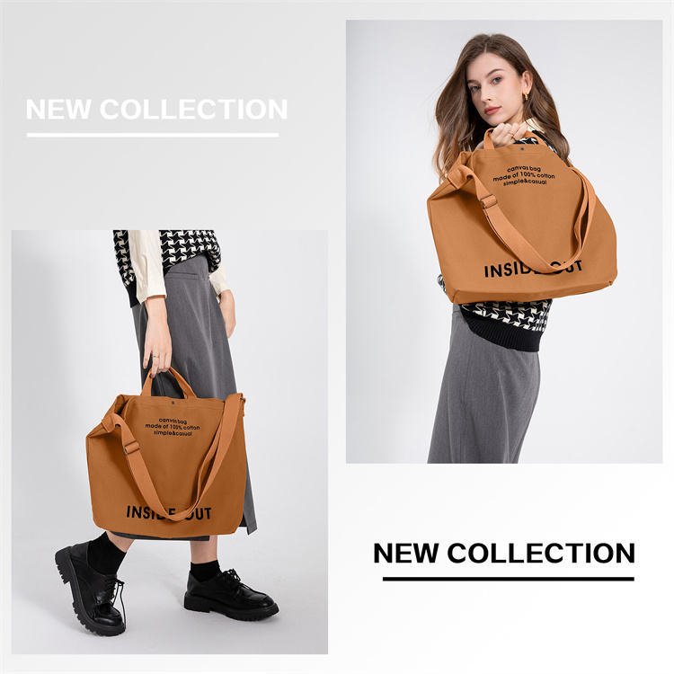 Large Capacity Shopping Bags Woman Black Canvas Tote Bag High-End Versatile Shoulder Bag - Image 6