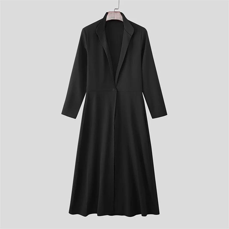 Men's Long Double-Wear Blazer With A Notch Lapel Suit - Image 5