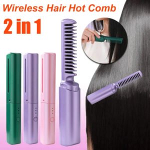 Professional Wireless Hair Straightener Comb