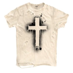 Short-sleeve T-shirt With A Cross Design