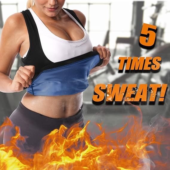 Sauna Vest For Women Sweat Waist Trainer Vest Sauna Suit Workout Tank Top For Working Out - Image 2