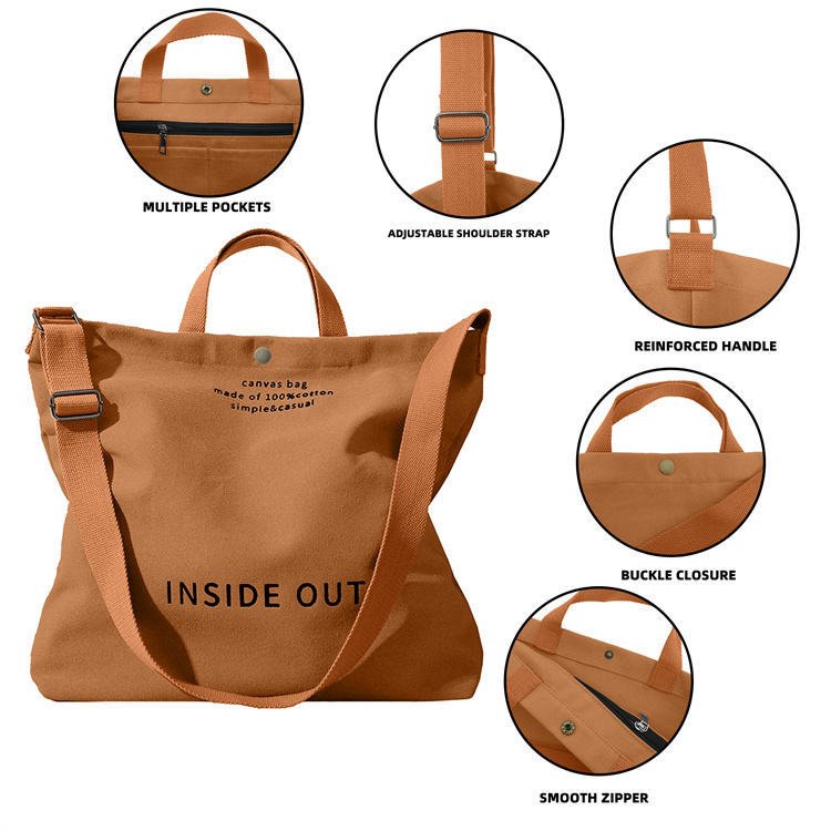 Large Capacity Shopping Bags Woman Black Canvas Tote Bag High-End Versatile Shoulder Bag - Image 3