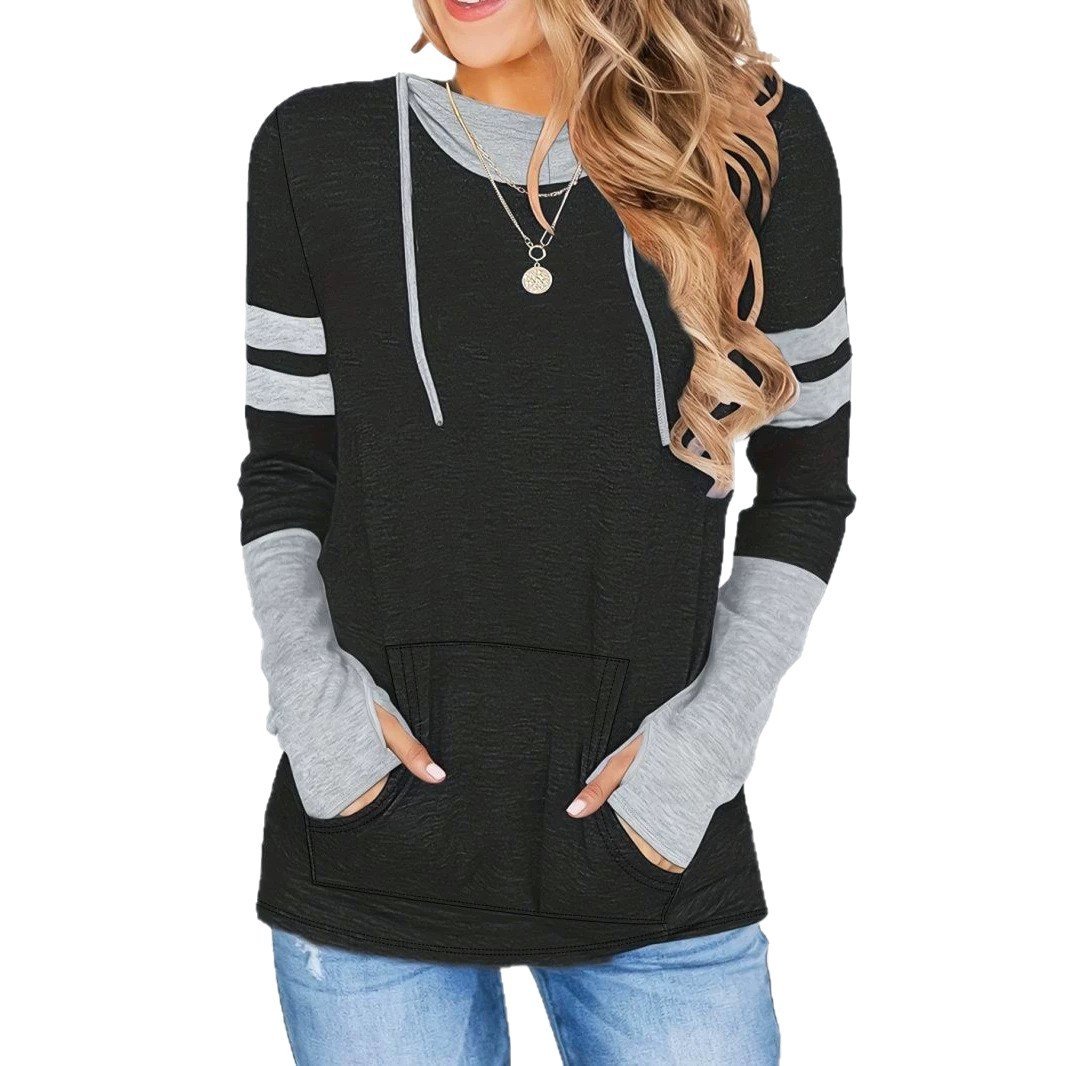 European And American Womens Hooded Long-sleeve Clothing - Image 4