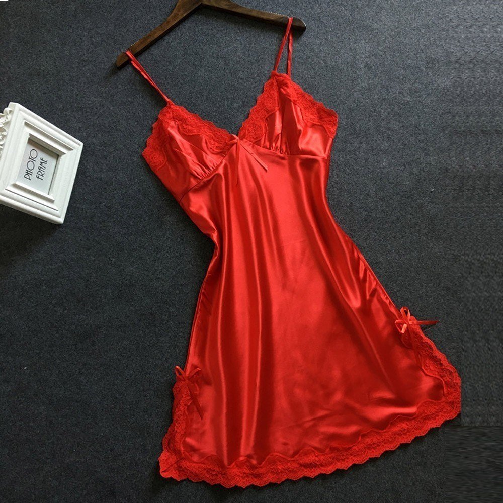Lingerie Silk Dress Sleep Wear - Image 7