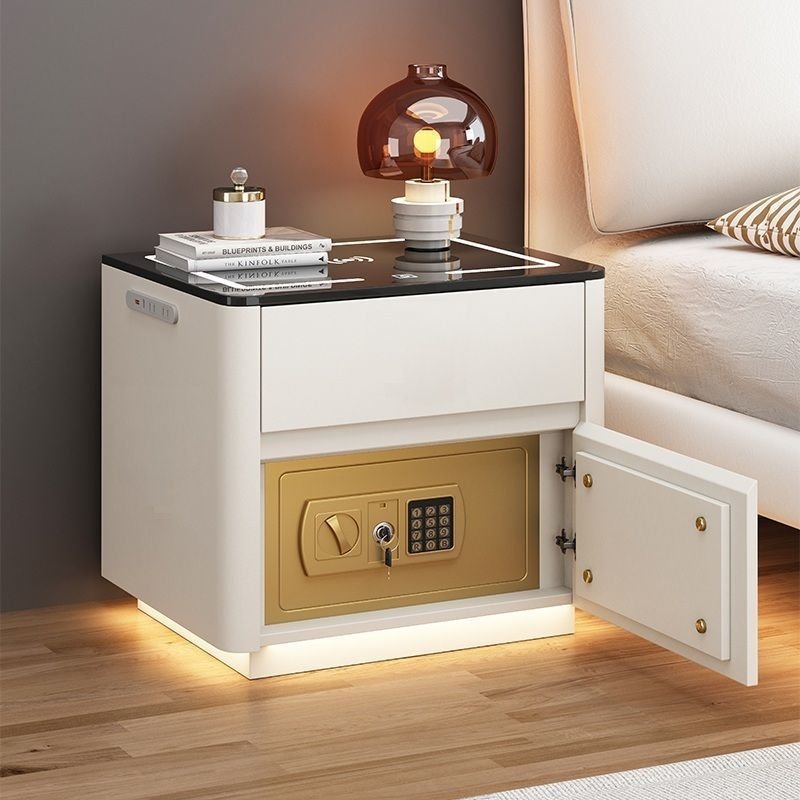 Home Bedroom Multi-functional Smart Safe Bedside Table Wireless Integrated Charging Safe - Image 6