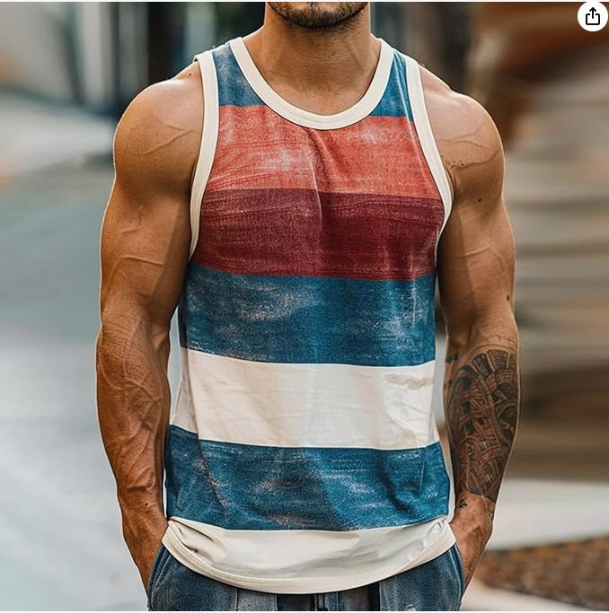 Printed Design Tank Top - Image 9