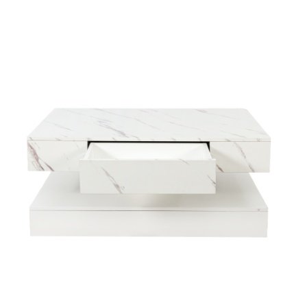 6.93IN High LED Coffee Table,Modern Coffee Table For Living Room,Living Room Tables,Large Living Room Furniture,LED Lights - Image 3
