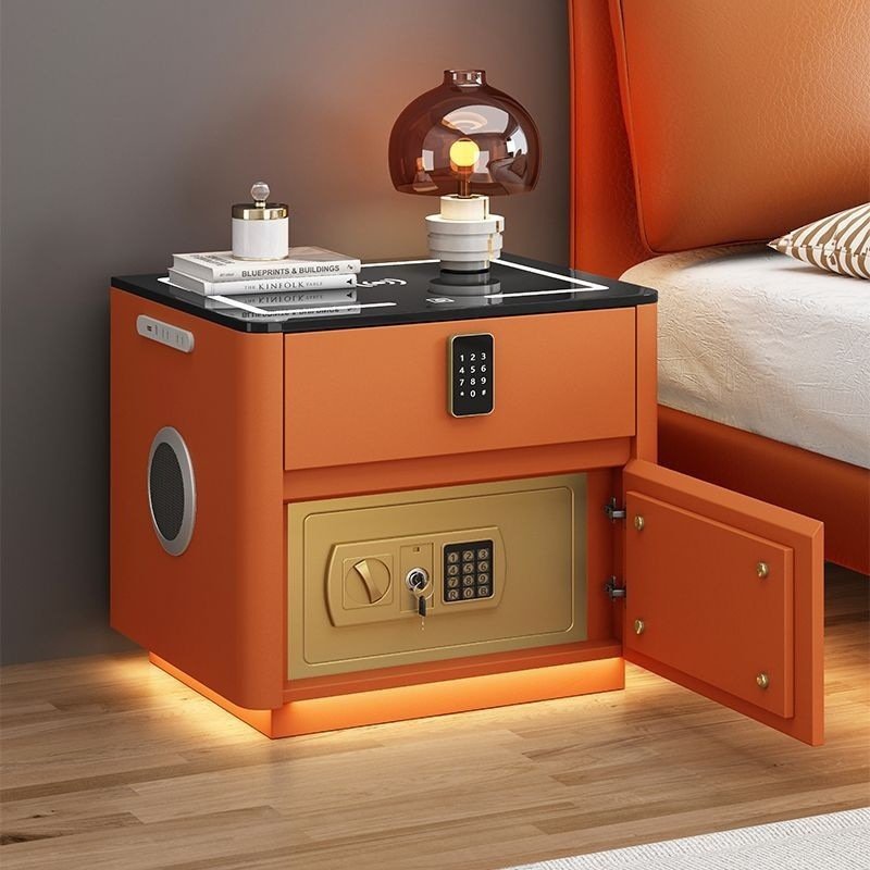 Home Bedroom Multi-functional Smart Safe Bedside Table Wireless Integrated Charging Safe - Image 9