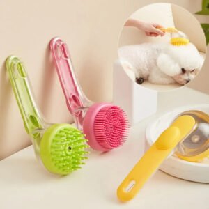 Long Handle Cat Dog Shower Pet Grooming Comb