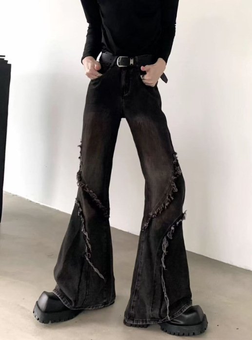 Retro-style Tapered Denim Jeans For Men - Image 6