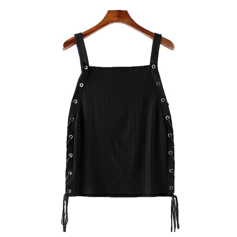 Mens Strappy Breathable Hollow-Out Vest - Image 3