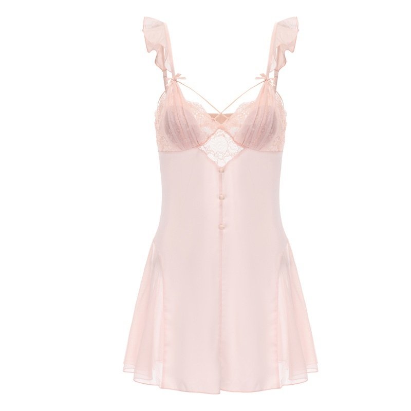 Backless Sleep Dress And Robe Set - Image 7