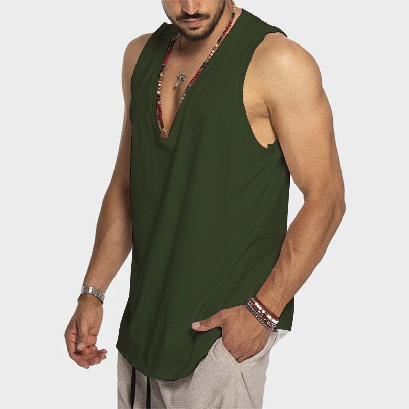 Sleeveless Loose-fitting Vest - Image 8