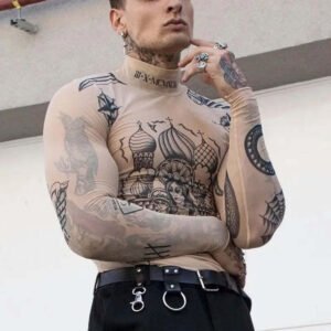 Men's Stretch Tight-fitting Long-sleeve shirt