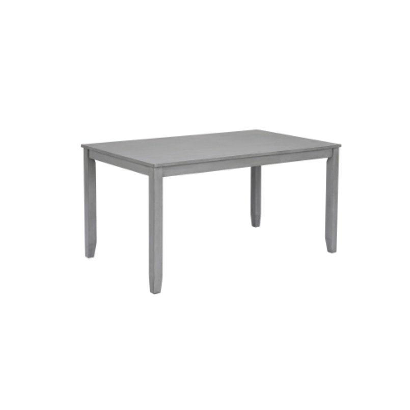 6 Piece Kitchen Dining Set, Rectangular Wooden Dining Table With 4 Upholstered Chairs And A Bench, Dining Table Set For 6 People, Living Room, Home Bar And Kitchen, Gray - Image 7