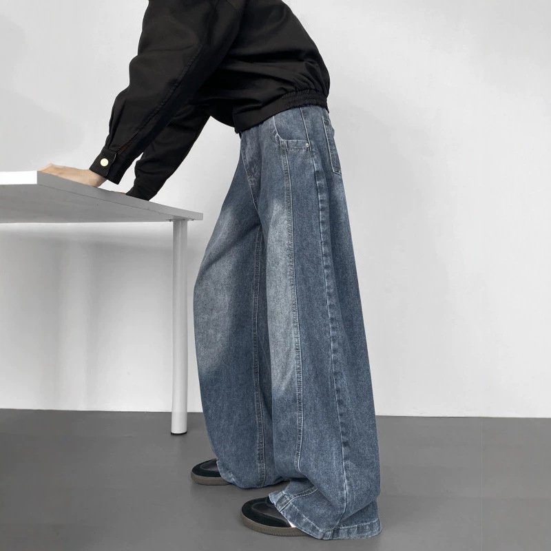 Casual Loose-fit Wide-leg Pants For Men - Image 3