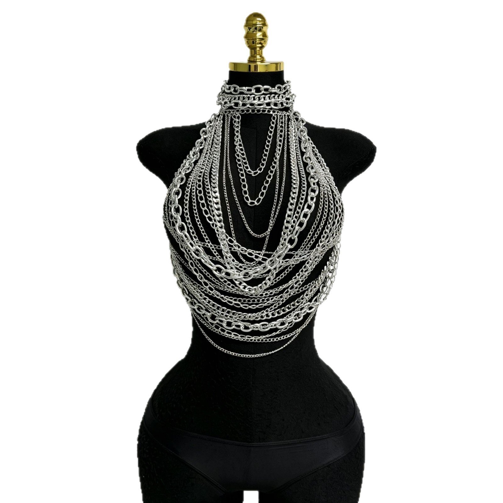 Backless Sexy Metal Chain Camisole - Image 3