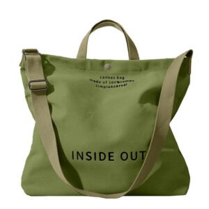 Large Capacity Shopping Bags Woman Black Canvas Tote Bag High-End Versatile Shoulder Bag