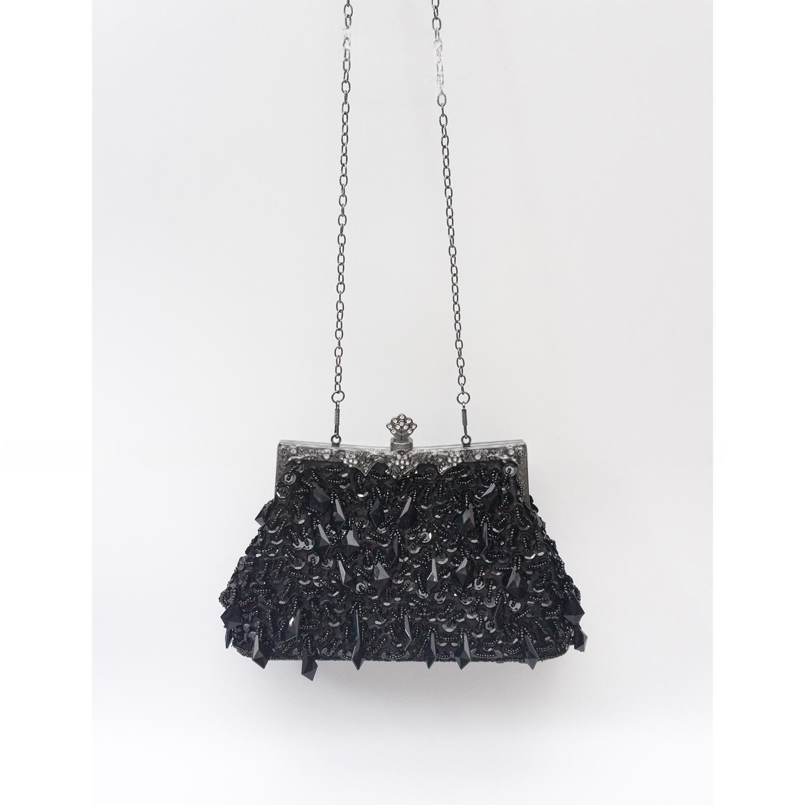 Acrylic Tassel-beaded Handbag With A Coin Purse Closure - Image 3