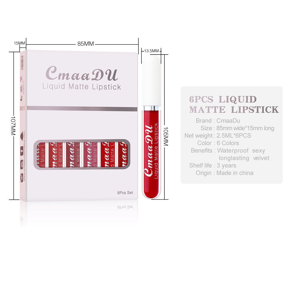6 Boxes Of Non-stick Waterproof Long Lasting Lip Gloss - Image 7