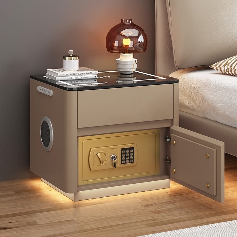 Home Bedroom Multi-functional Smart Safe Bedside Table Wireless Integrated Charging Safe - Image 2