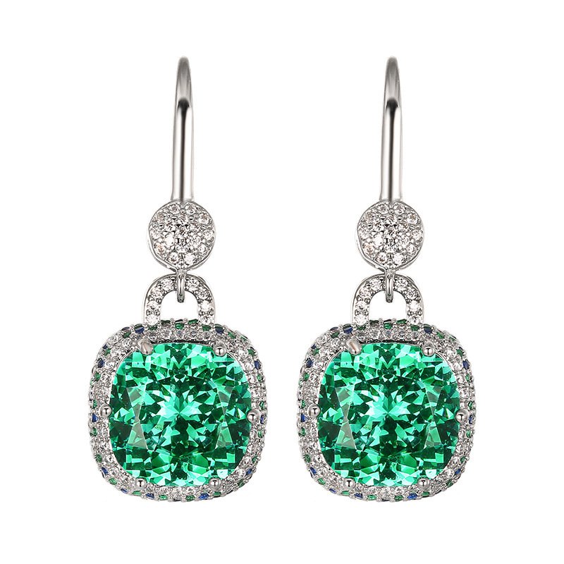 Paru Sapphire Vintage French Style Light Luxury Womens Earrings Jewelry - Image 7