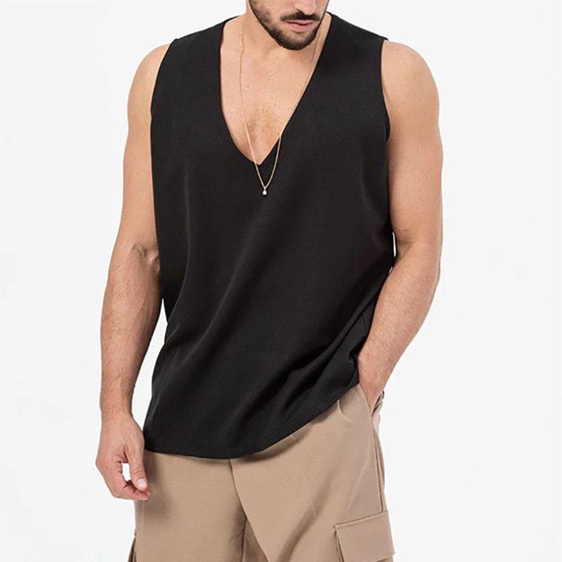 Sleeveless Loose-fitting Vest - Image 5