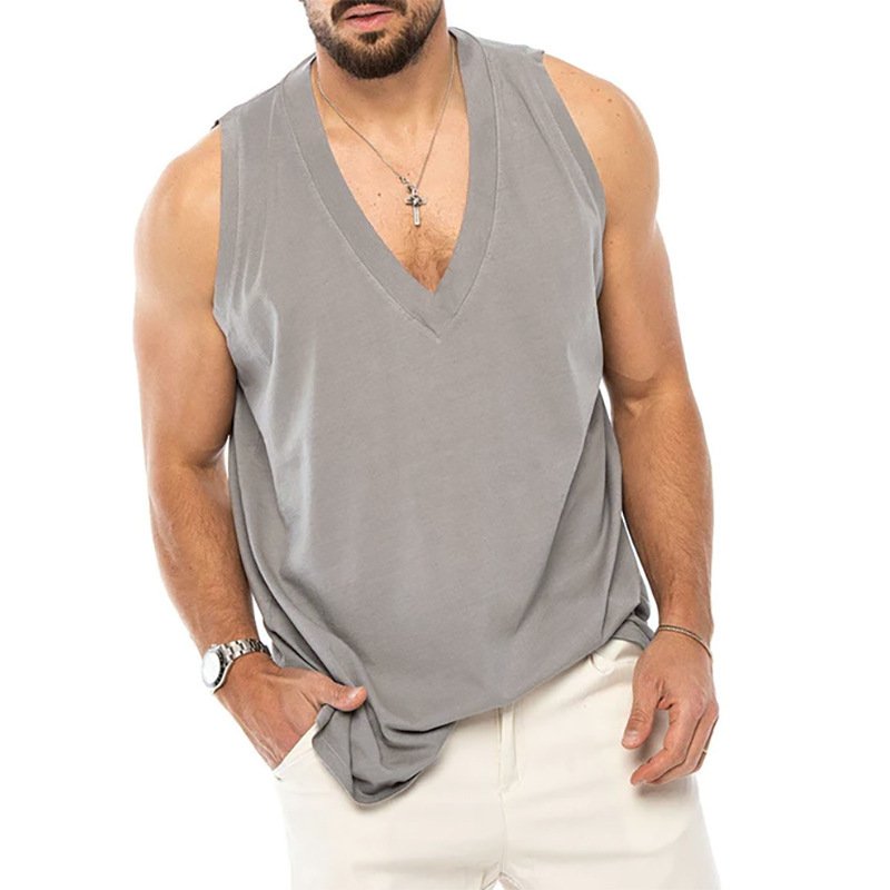 Sleeveless Loose-fitting Vest - Image 10