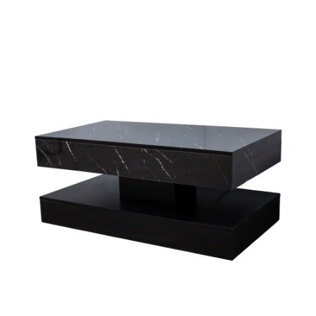 6.93IN High LED Coffee Table,Modern Coffee Table For Living Room,Living Room Tables,Large Living Room Furniture,LED Lights - Image 10
