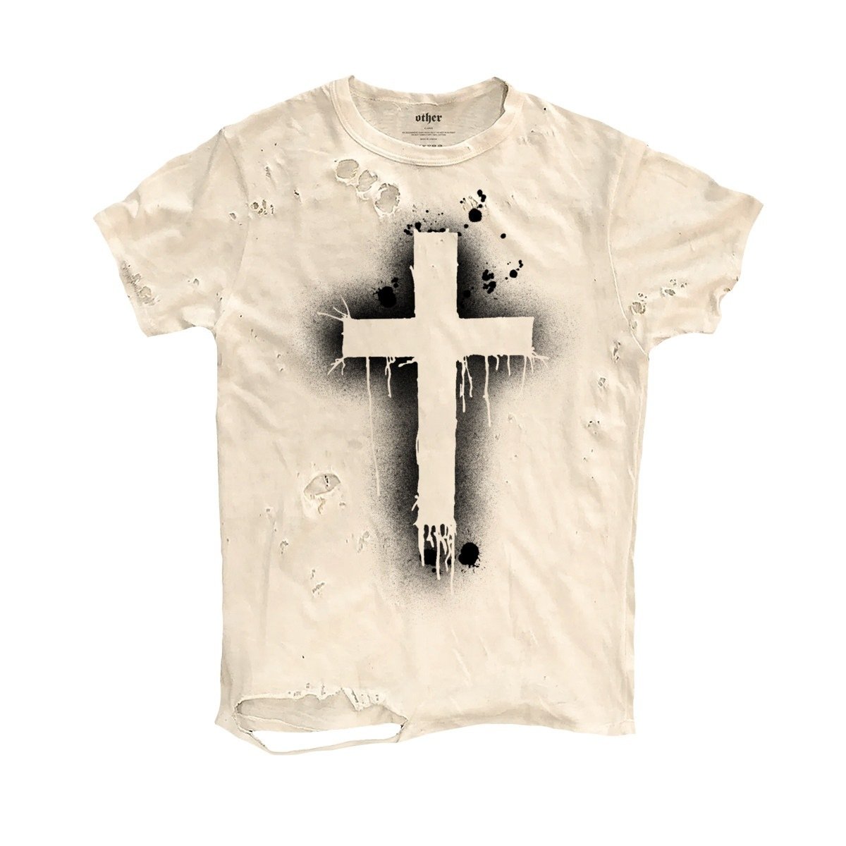 Short-sleeve T-shirt With A Cross Design - Image 5