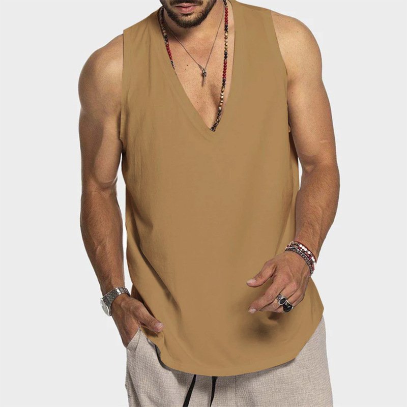 Sleeveless Loose-fitting Vest - Image 6
