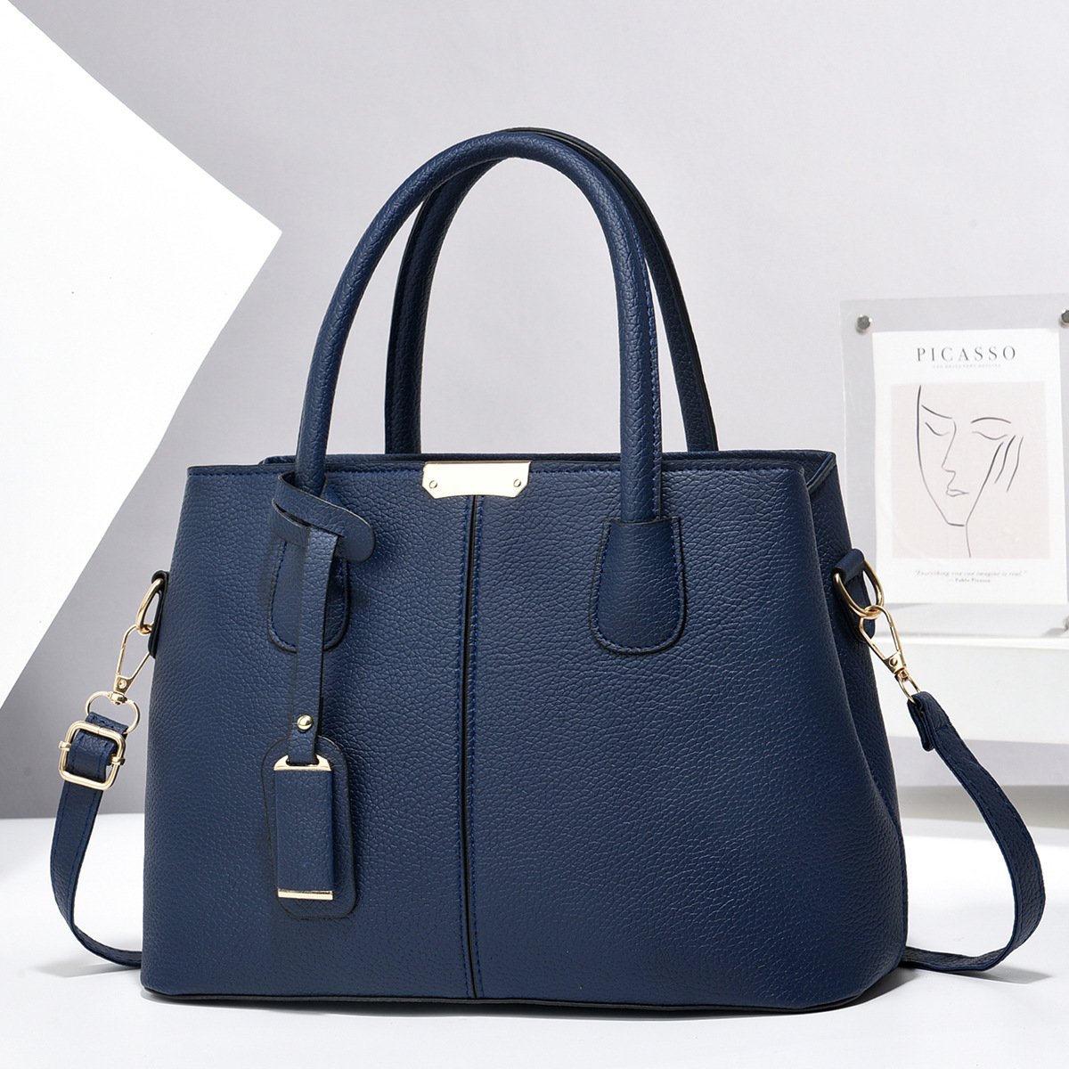 Women PU Leather Handbags Ladies Large Capacity Tote Bag Female Square Shoulder Bags New Fashion Crossbody Bags - Image 8