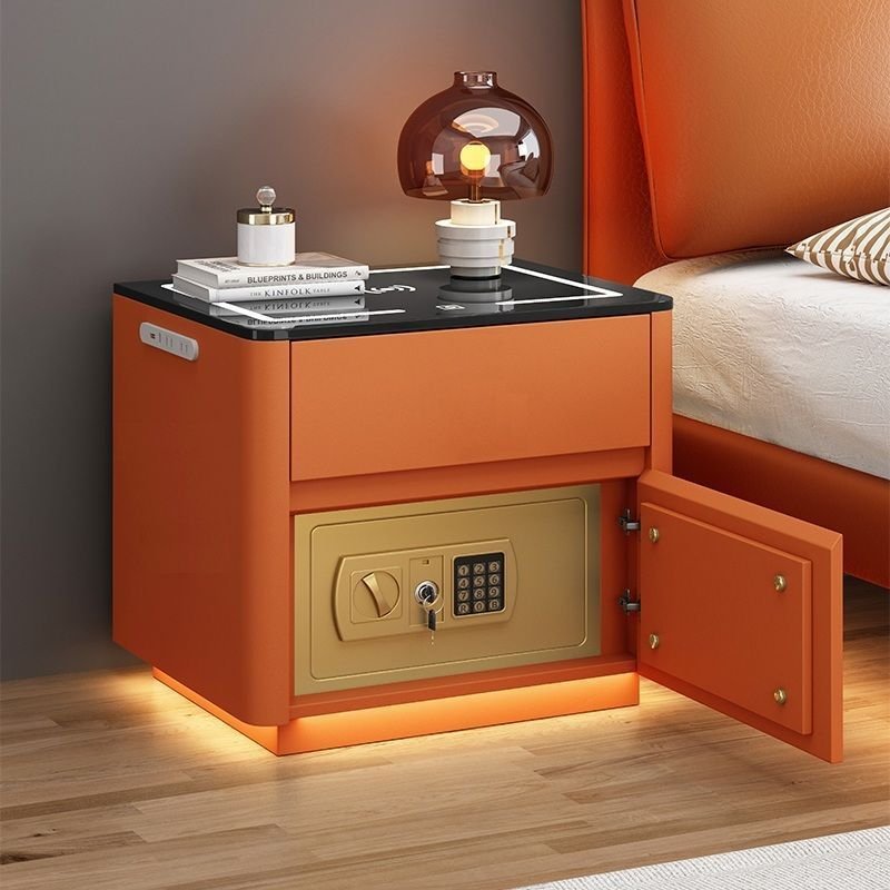 Home Bedroom Multi-functional Smart Safe Bedside Table Wireless Integrated Charging Safe - Image 8