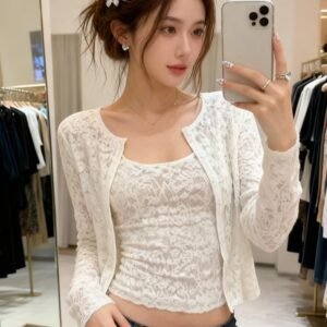Sexy Lace Camisole Two-piece Set