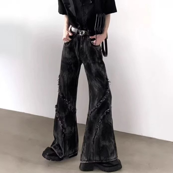 Retro-style Tapered Denim Jeans For Men - Image 2